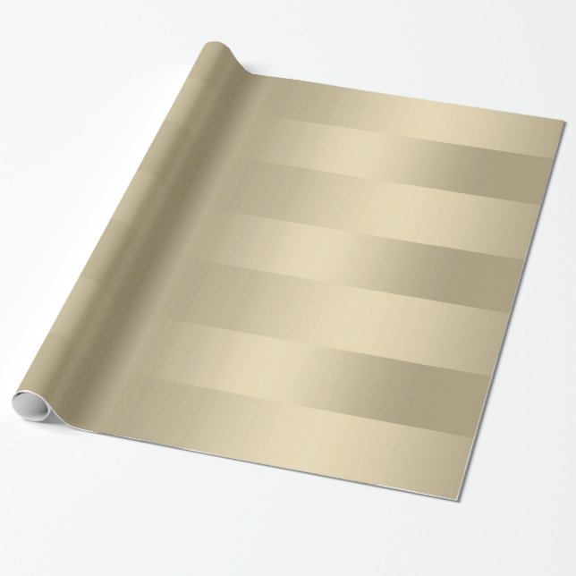 Schmale, helle Farbtöne Imitate, goldene Streifen Geschenkpapier (Ungerollt)