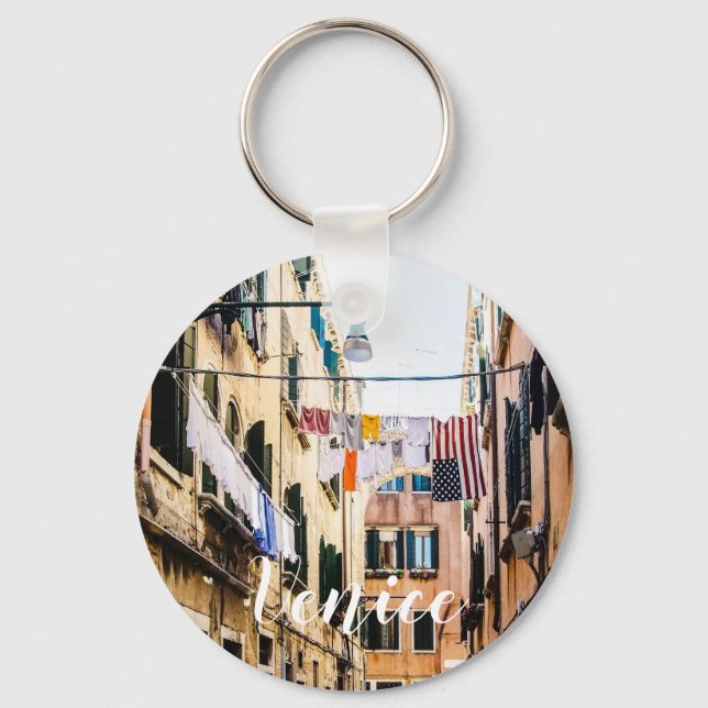Schmale Straße in Venedig Schlüsselanhänger (Vorderseite)
