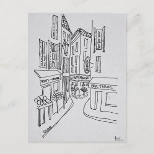 Schmale Straßen der Altstadt von Nizza   Nizza, Fr Postkarte