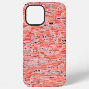 Schmaler Lachs- und Pfirsich-Mosaikeffekt iPhone 12 Pro Max Hülle