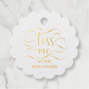 Schmeiß mich auf die Hochzeit der Neugeborenen Geschenkanhänger