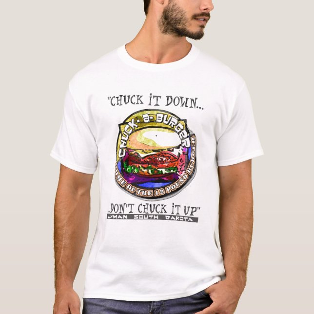 schmeißen Sie einen Burger T-Shirt (Vorderseite)