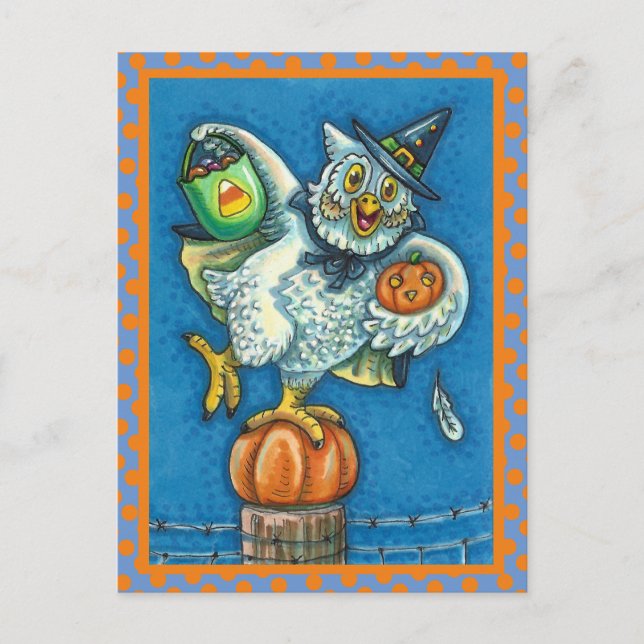 SCHMELLE MEINE HALLOWEEN MÜHE. POSTKARTE (Vorderseite)