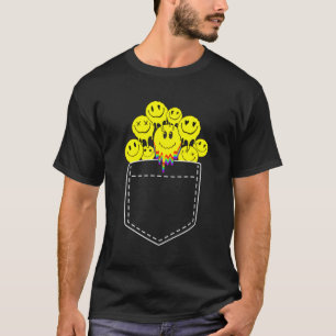 Schmelz-Säure-House-Lächeln im Pockethardcore-Tec T-Shirt