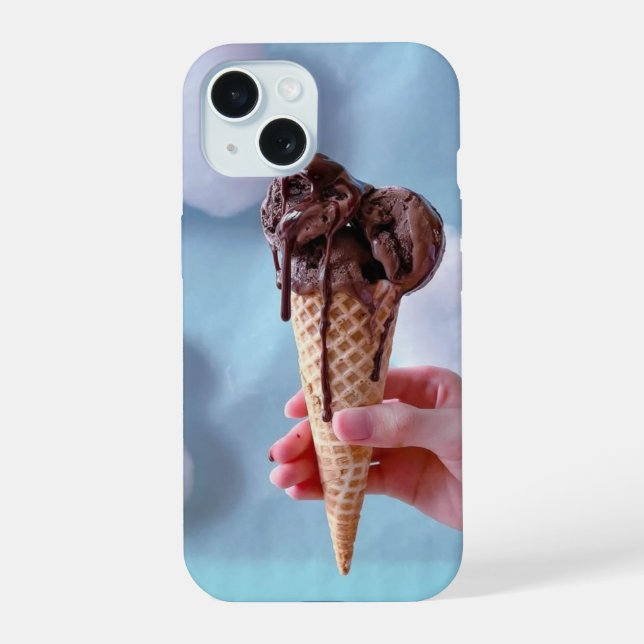 Schmelzeiskegel iPhone 15 Hülle (Rückseite)