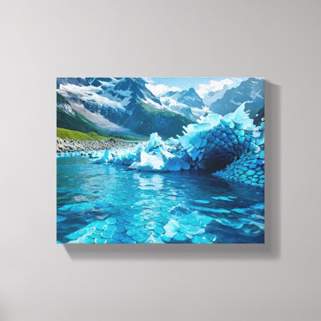 "Schmelzeiskrise" Leinwanddruck (Vorderseite)