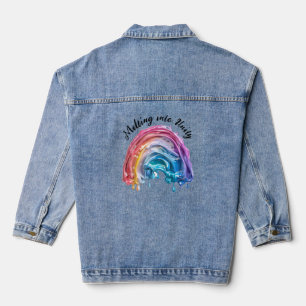 Schmelzen in Einheit, eine Liebe, viele Farbgestal Jeansjacke