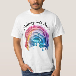 Schmelzen in Einheit, eine Liebe, viele Farbgestal T-Shirt