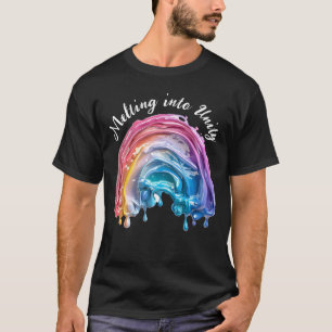 Schmelzen in Einheit, eine Liebe, viele Farbgestal T-Shirt