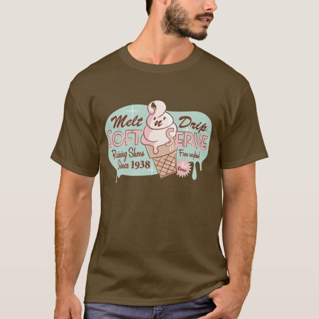 Schmelzen Sie "n-" Tropfenweiches T-Shirt (Vorderseite)