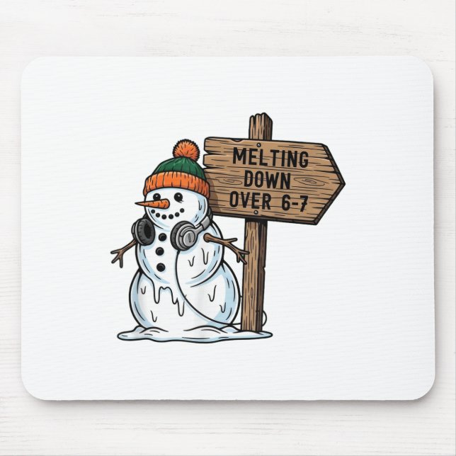 Schmelzen über 6-7 Lustiger 67 Weihnachtsmann Schn Mousepad (Vorne)