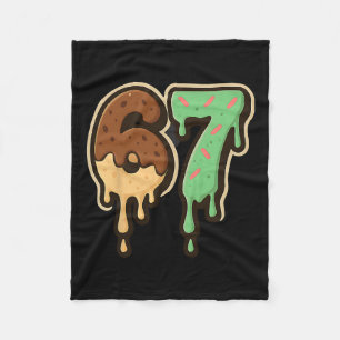 Schmelzende 67 Dessert-Stil-Eis-Drip-Nummern-Kunst Fleecedecke