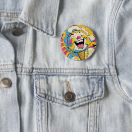 Schmelzende Freude – Eis-Pop-Art-Explosion Button