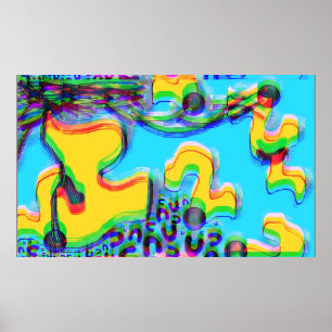 Schmelzende Memphis-Vibes III Poster