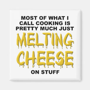 Schmelzender Käse Lustiger Magnet