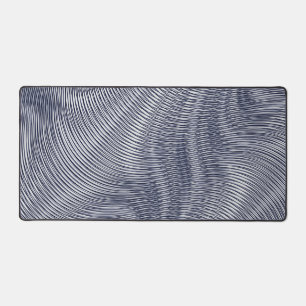 Schmelzender Silbereffekt Moiré Stripes Abstrakt Schreibtischunterlage