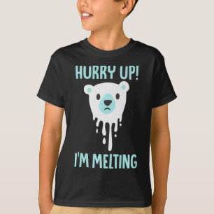 Schmelzendes Eis Klimawandel-Bewusstsein Tierliebh T-Shirt