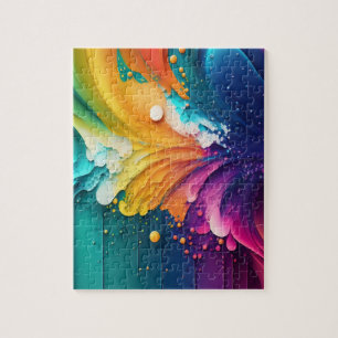 Schmelzfarben Splash 3D-Abstrakt