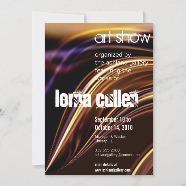 Schmelzkunstausstellung Einladung (Vorderseite)