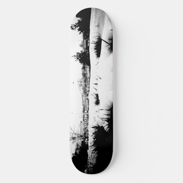 Schmelzschnee Skateboard (Vorderseite)