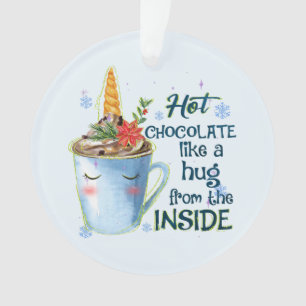 Schmelztablette   Gemütlicher Einhorn Winter Ornament