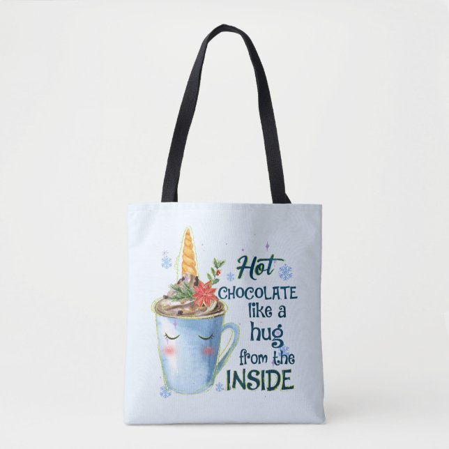 Schmelztablette | Gemütlicher Einhorn Winter Tasche (Vorderseite)