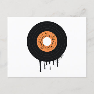 Schmelztiegel Vinyl lp Record Einladungspostkarte