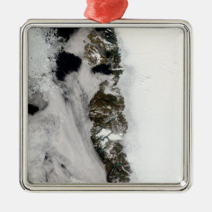 Schmelzwasserteiche entlang Grönlandwestküste Ornament Aus Metall