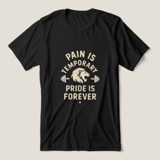 Schmerz ist vorübergehender Stolz ist ewig - Beweg Tri-Blend Shirt
