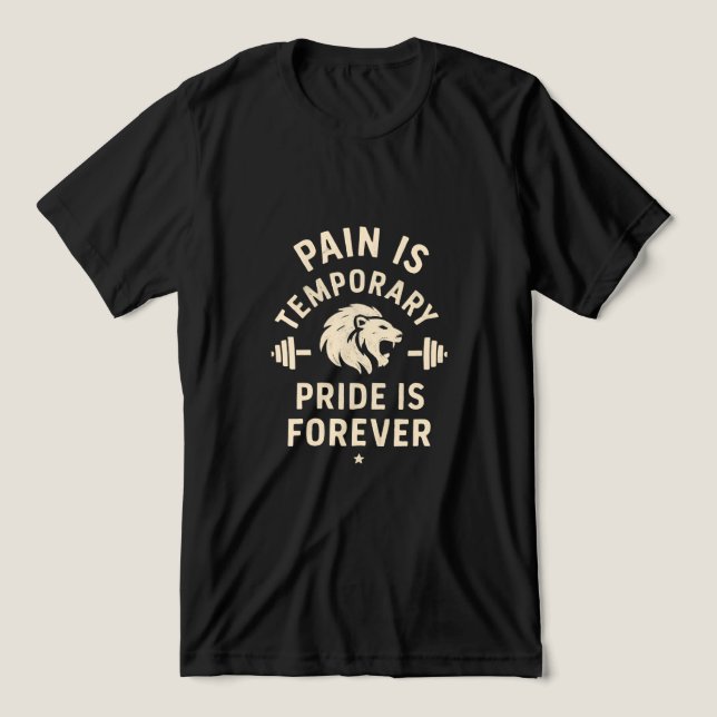 Schmerz ist vorübergehender Stolz ist ewig - Beweg Tri-Blend Shirt (Design Vorderseite)