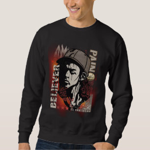 Schmerz macht zum Gläubigen Motivierend Grunge-G Sweatshirt