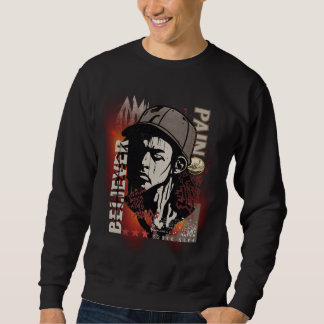Schmerz macht zum Gläubigen Motivierend | Grunge-G Sweatshirt