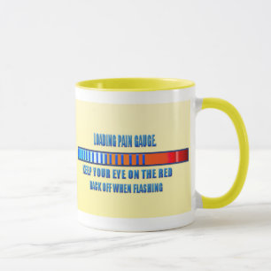 Schmerz-Messgerät-Laden-Tasse Tasse