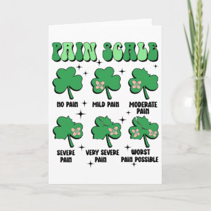 Schmerzbewertung Krankenschwester Arzt St Patricks Karte