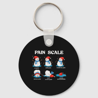 Schmerzbewertung Schneemann Lustiger Krankenpflege Schlüsselanhänger