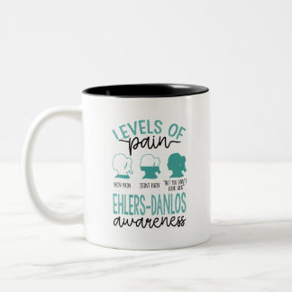 Schmerzempfindlichkeit für Ehlers-Danlos Zweifarbige Tasse