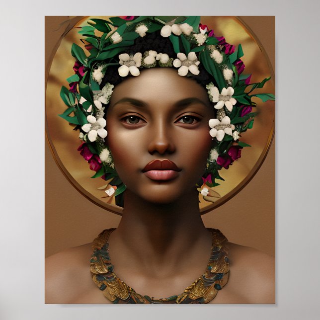 Schmerzen beim Power | Afrikanische Königin Poster (Vorne)