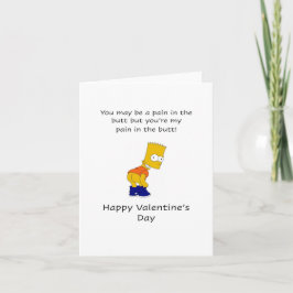 Schmerzen im Hintern, glücklicher Valentinstag Karte