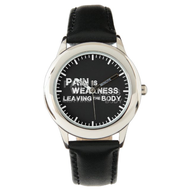 Schmerzen sind Schwäche, die den Körper Verlasse Armbanduhr (Vorderseite)