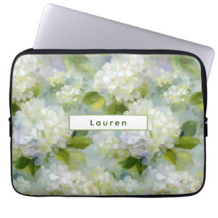 Schmerzhaftes Hydrangea-Muster Laptopschutzhülle