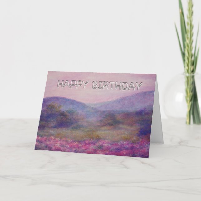 schmerzlicher Sommernachmittag Geburtstag Karte (Vorderseite)