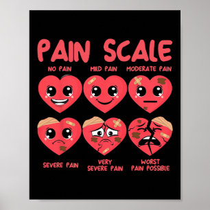 Schmerzskala Herz Candy Trauma Nurse Triage Valent Poster