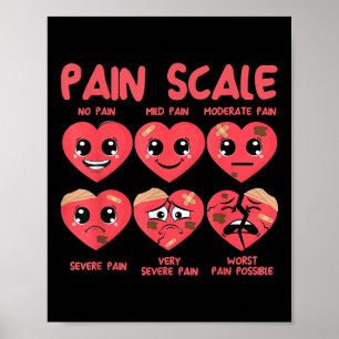 Schmerzskala Herz Candy Trauma Nurse Triage Valent Poster