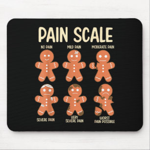 Schmerzskala Lustiger Gingerbread Man Weihnachts K Mousepad