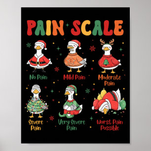 Schmerzskala Lustiger Weihnachten Dummer Gans Schm Poster