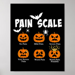 Schmerzskala Soky Pumpkin Fall Halloween Trauma Nu Poster