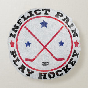 Schmerzspiel Hockey Runde Kissen