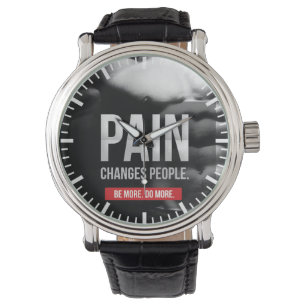 Schmerzveränderungen Menschen - Motivierend Traini Armbanduhr