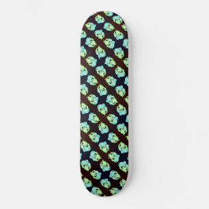 Schmetterlicher Marmor abstrakte moderne Kunstgrün Skateboard