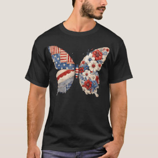 Schmetterling 1776-2026 250 Jahre Amerikanisch 250 T-Shirt